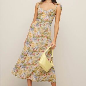 Reformation Nadira Floral Midi Dress - Multicolor Size 6